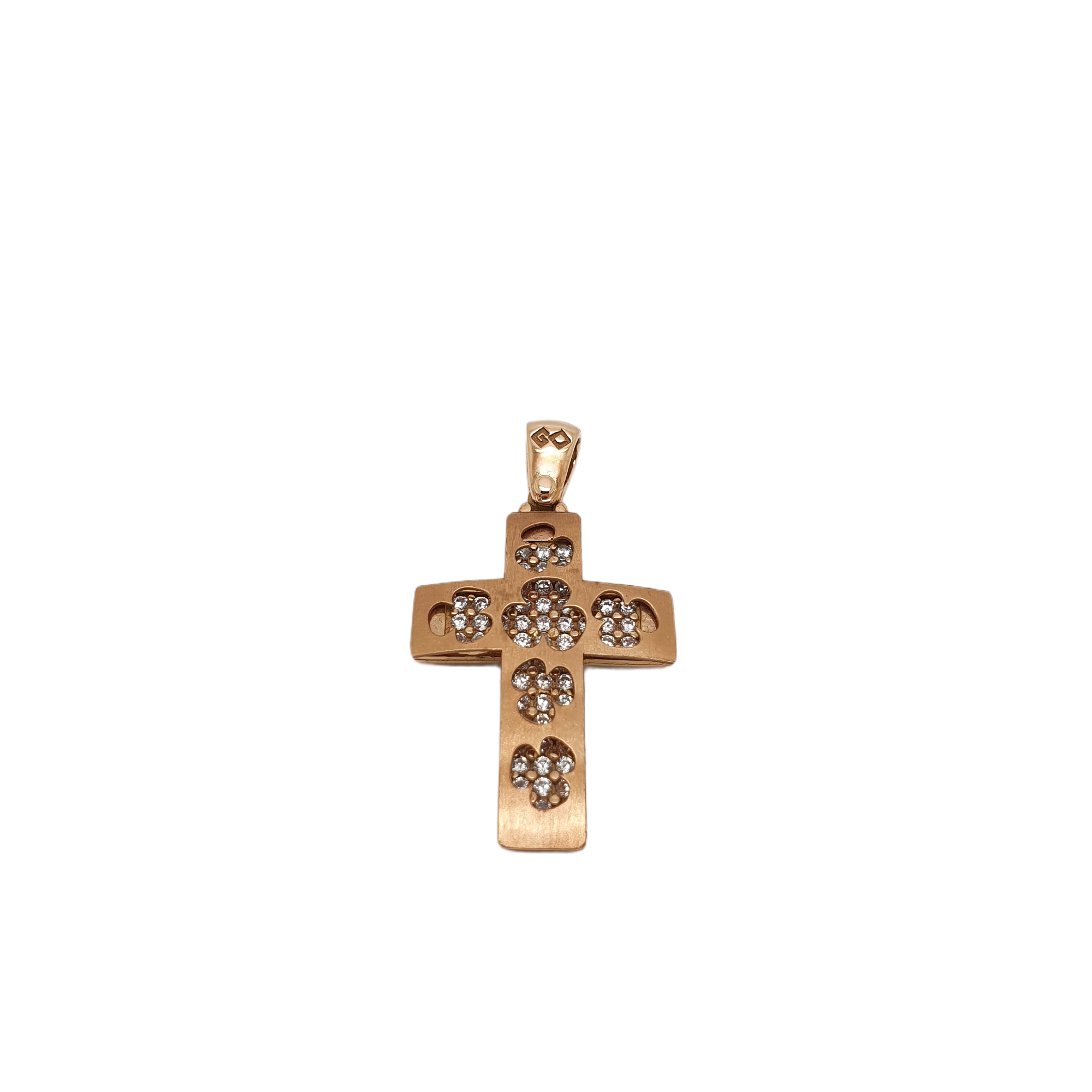 Croce in oro rosa k14 (code GP1898)